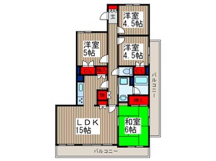 第１２藤島マンションの物件間取画像